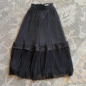 Alice + Olivia Black Maxi Skirt, Size 4